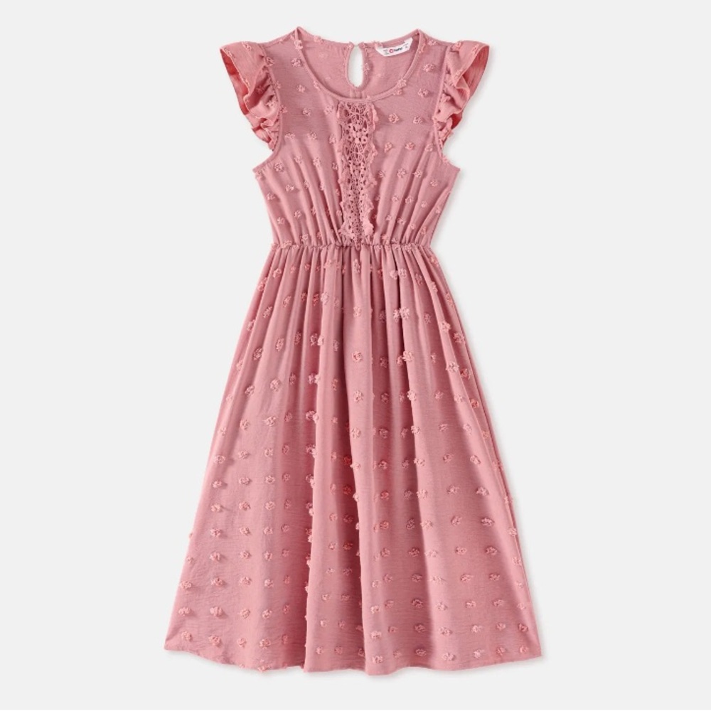 Patpat Women Pink Ruffled Women Dress, Size S